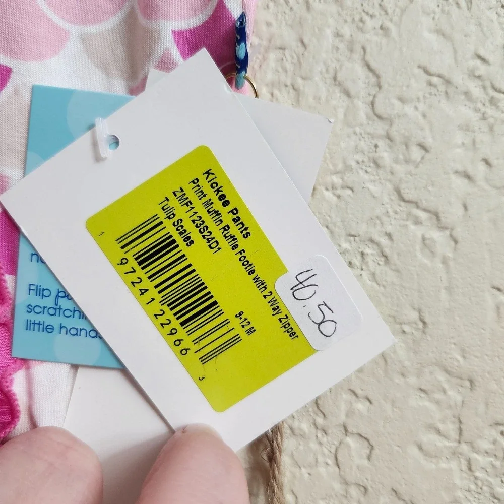 NWT 9-12m‎ KICKEE PANTS Ruffle Butt Bamboo Mermaid Tulip Scales Zippy